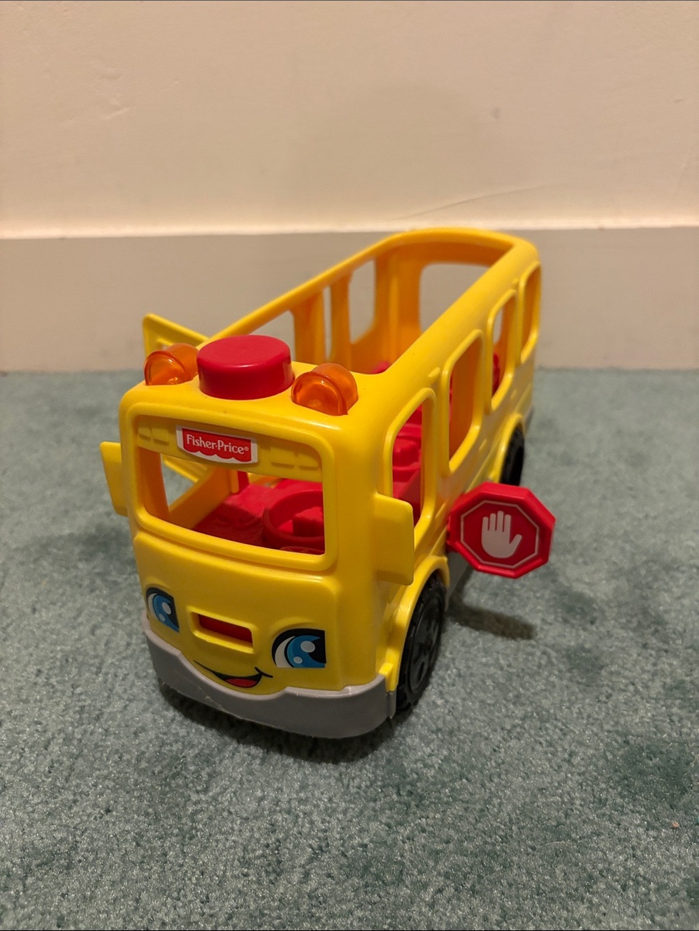 Fisher-Price Yellow and Red Play School Bus Toy